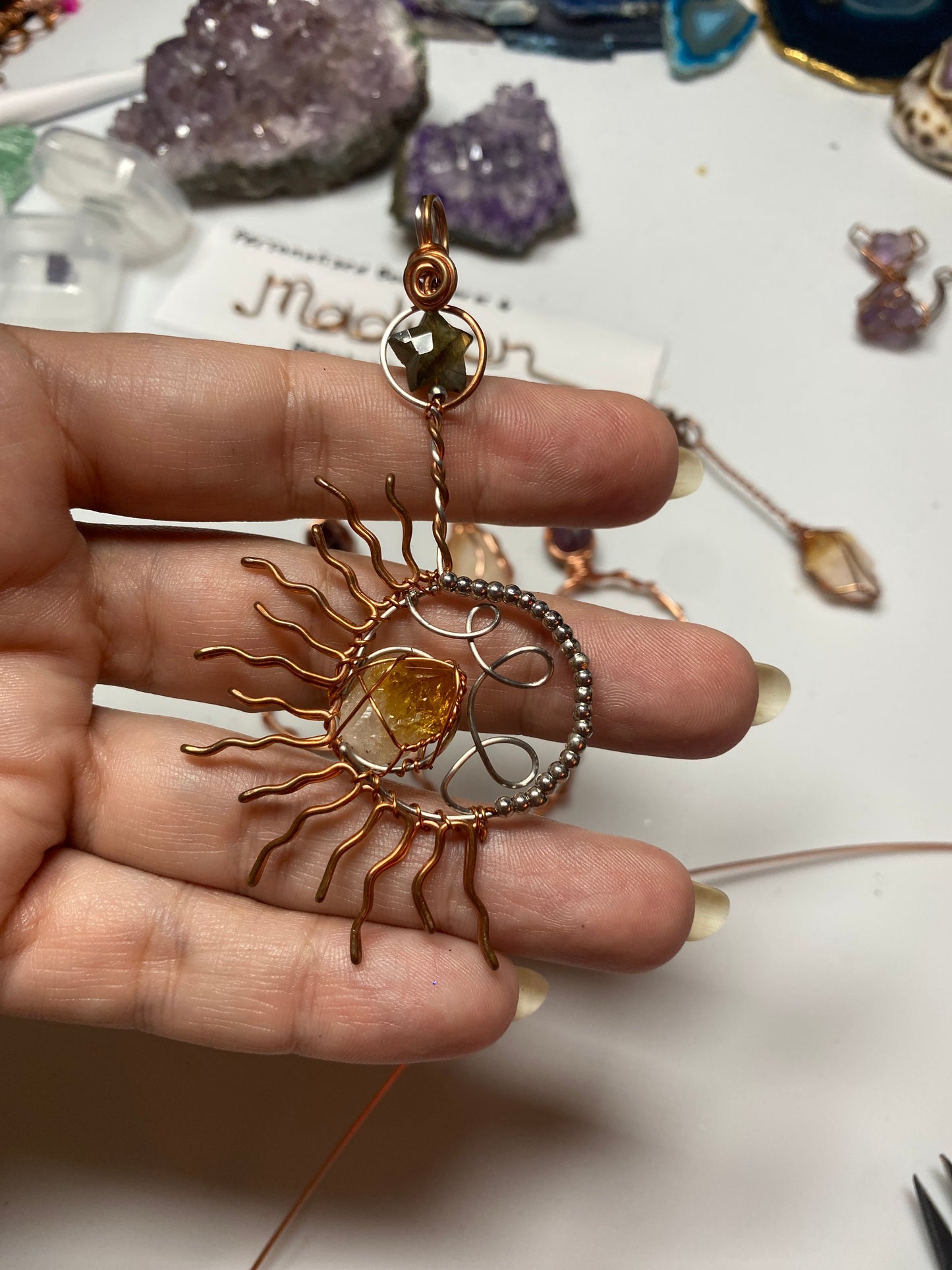 Sun & Moon Set Pendant