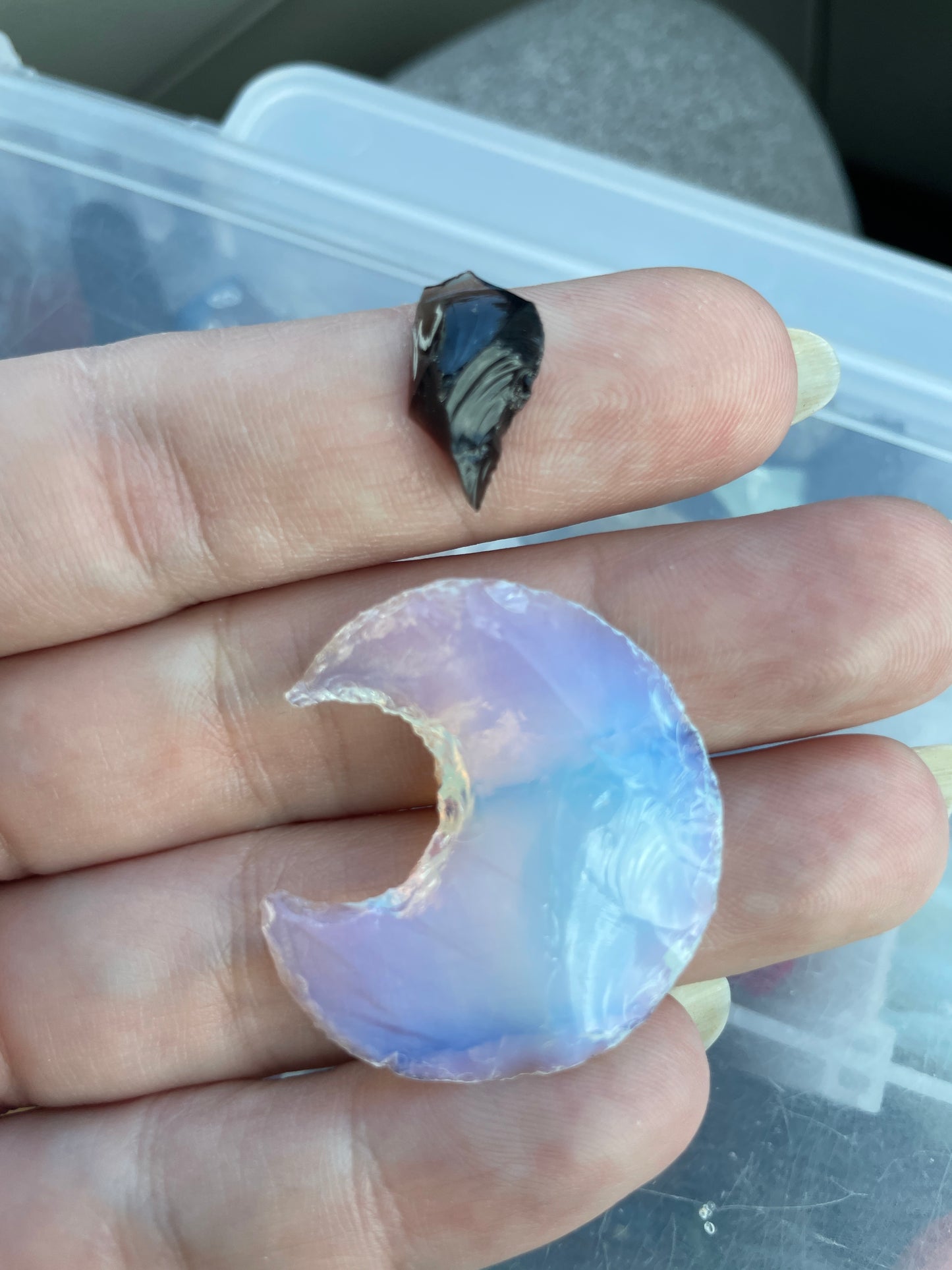 Opalite Moon Multifunctional Pendant