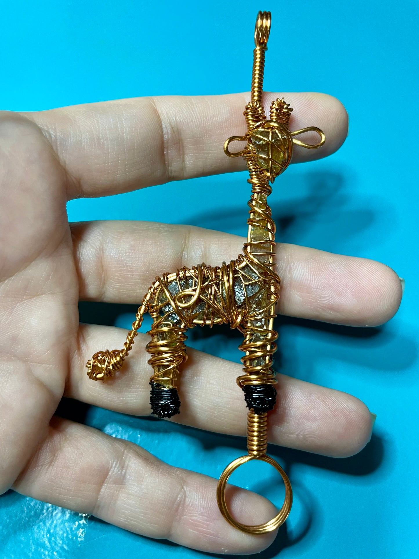 Giraffe with Amber Multifunctional Pendant