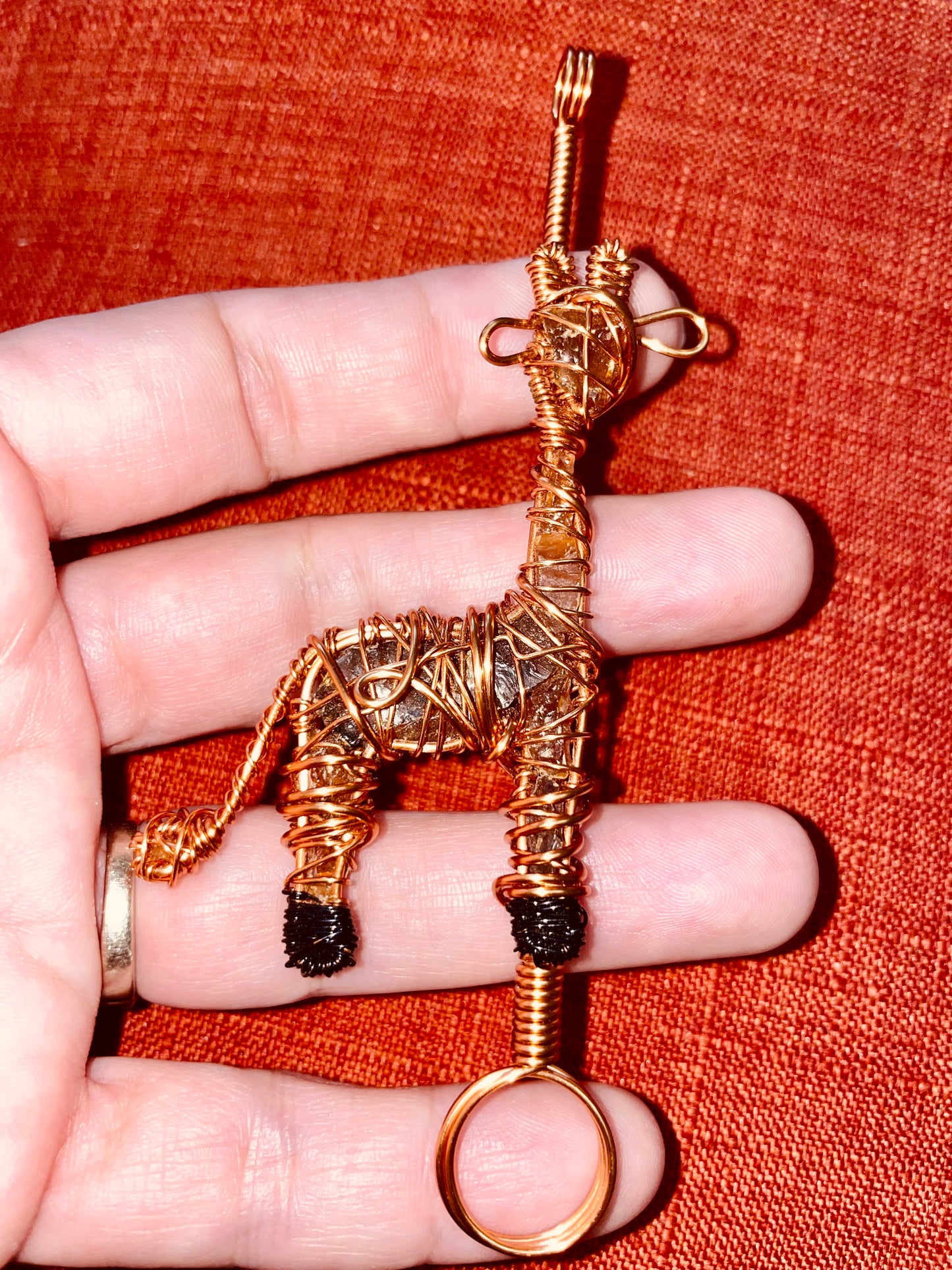 Giraffe with Amber Multifunctional Pendant