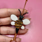 Queen Bee with Black Tourmaline & Citrine Multifunctional Pendant