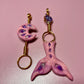 Mermaid Tail & Moon with Amethyst Multifunctional Pendants