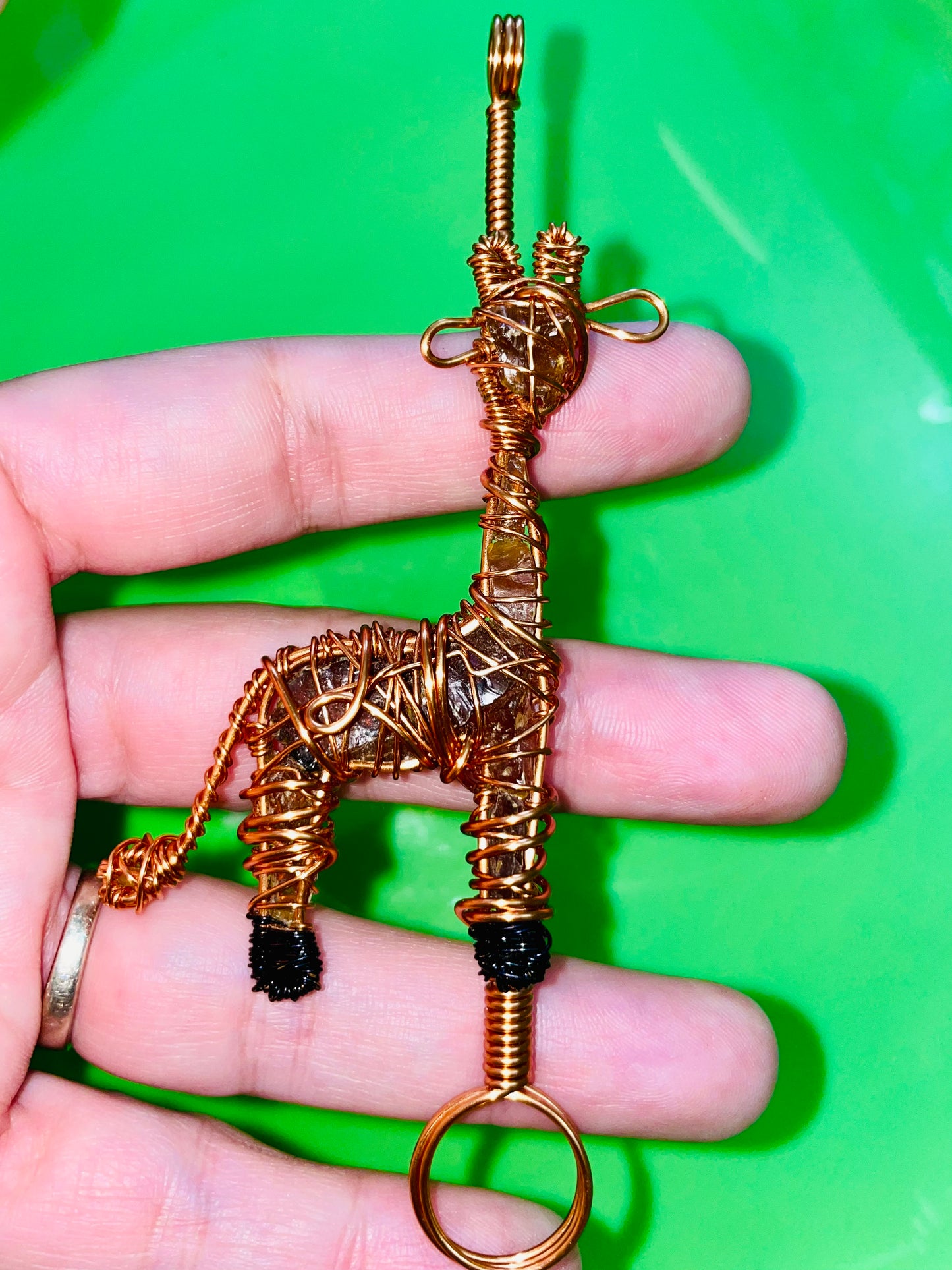 Giraffe with Amber Multifunctional Pendant